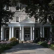 The front entry to Parrish Hall