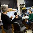 Kathy Siwicki in lab