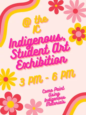 NAHM indigenous student art exhibit flyer