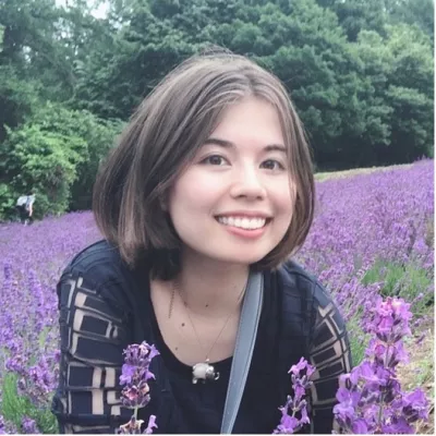 Umi in lavender field in Japan