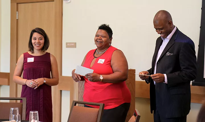 Hana Lehman '13, Delores Robinson, and Arto Woodley