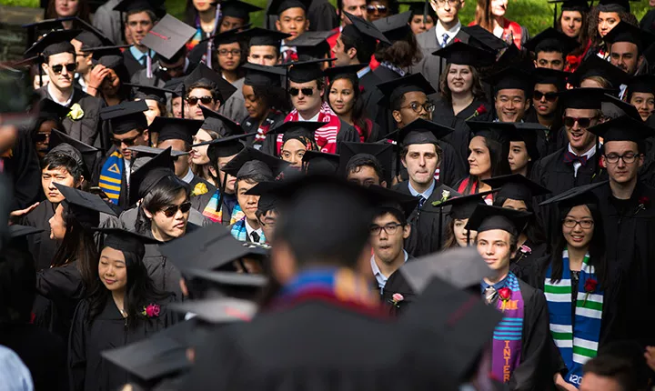 graduates in the audience