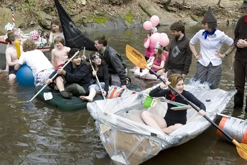 Engineering boat for the Crum Creek Regatta