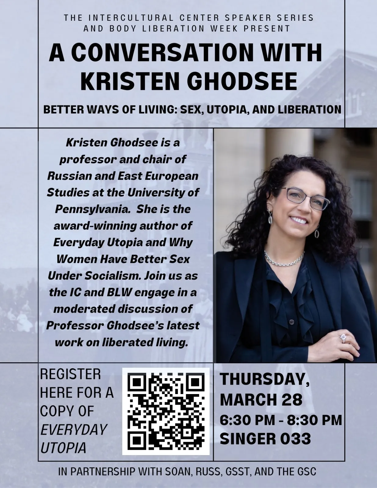 speaker series professor kristen ghodsee