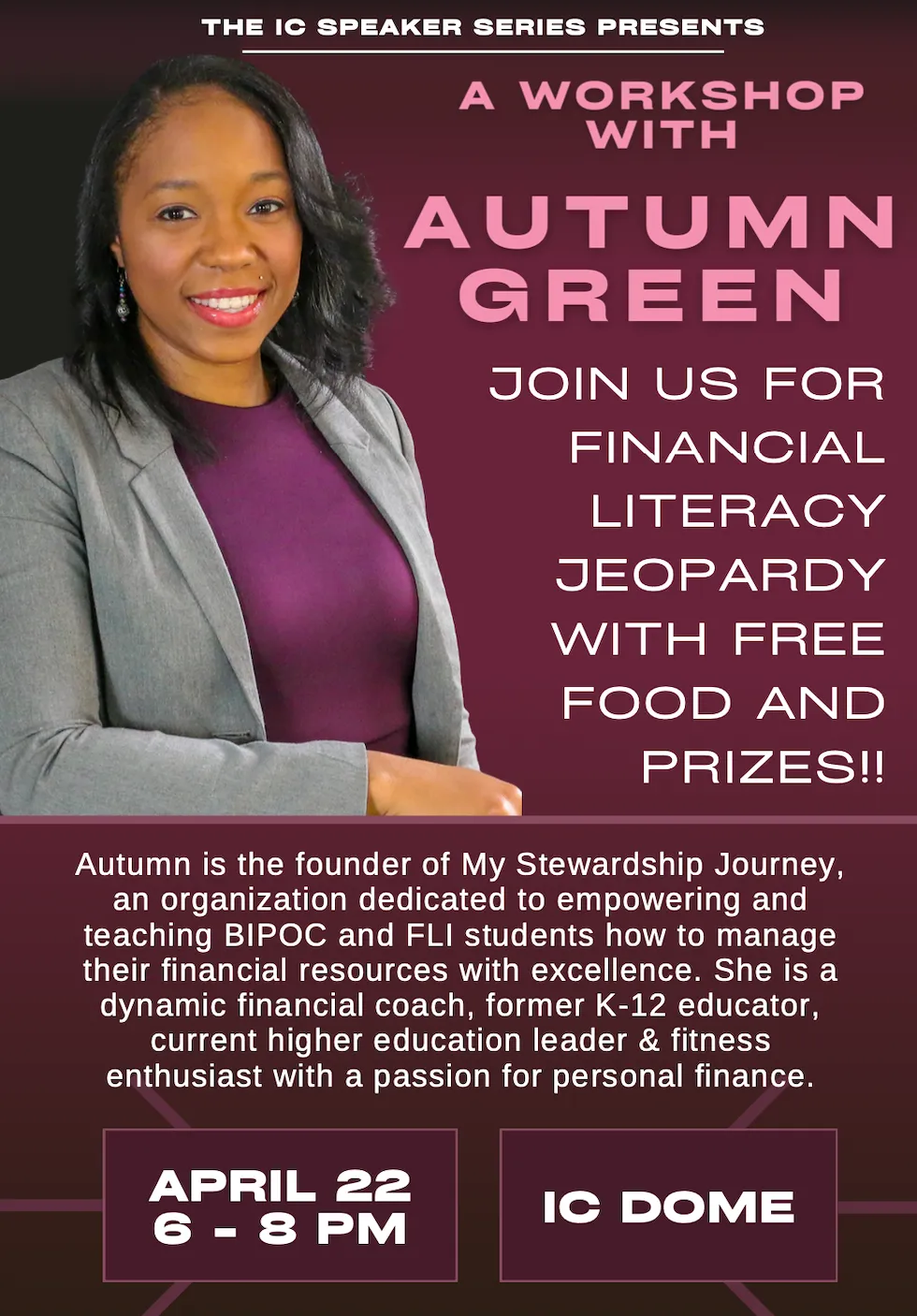 autumn green financial literacy speaker series