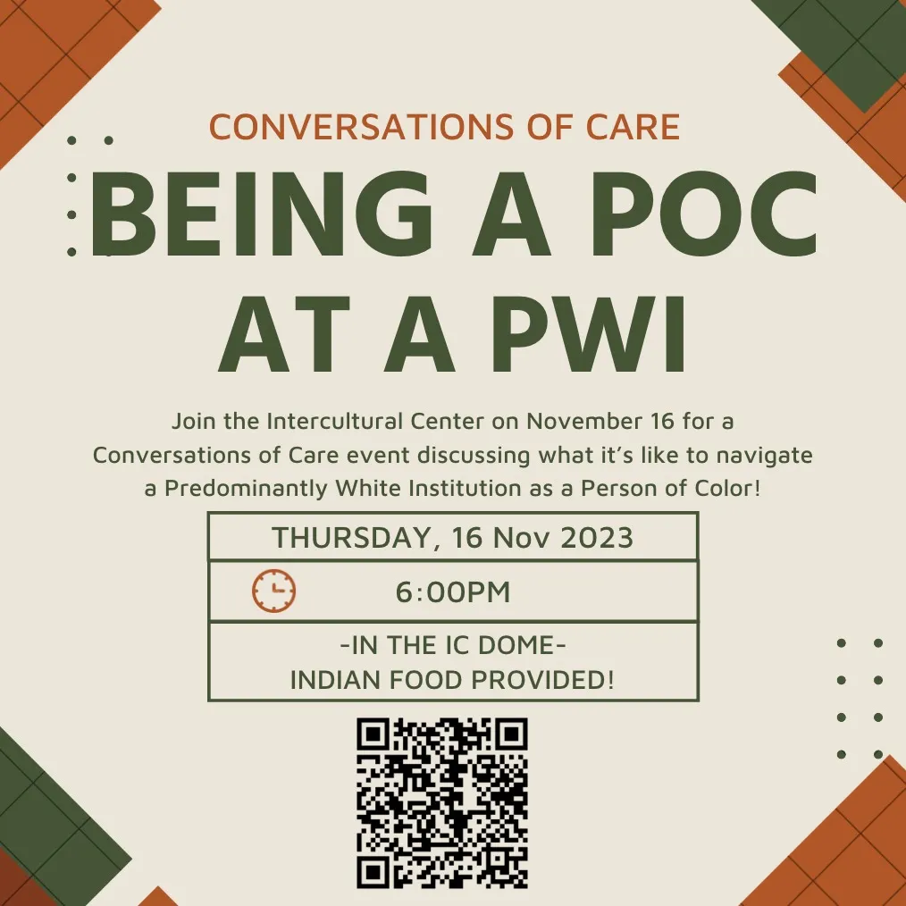 being a POC at a PWI conversations of care