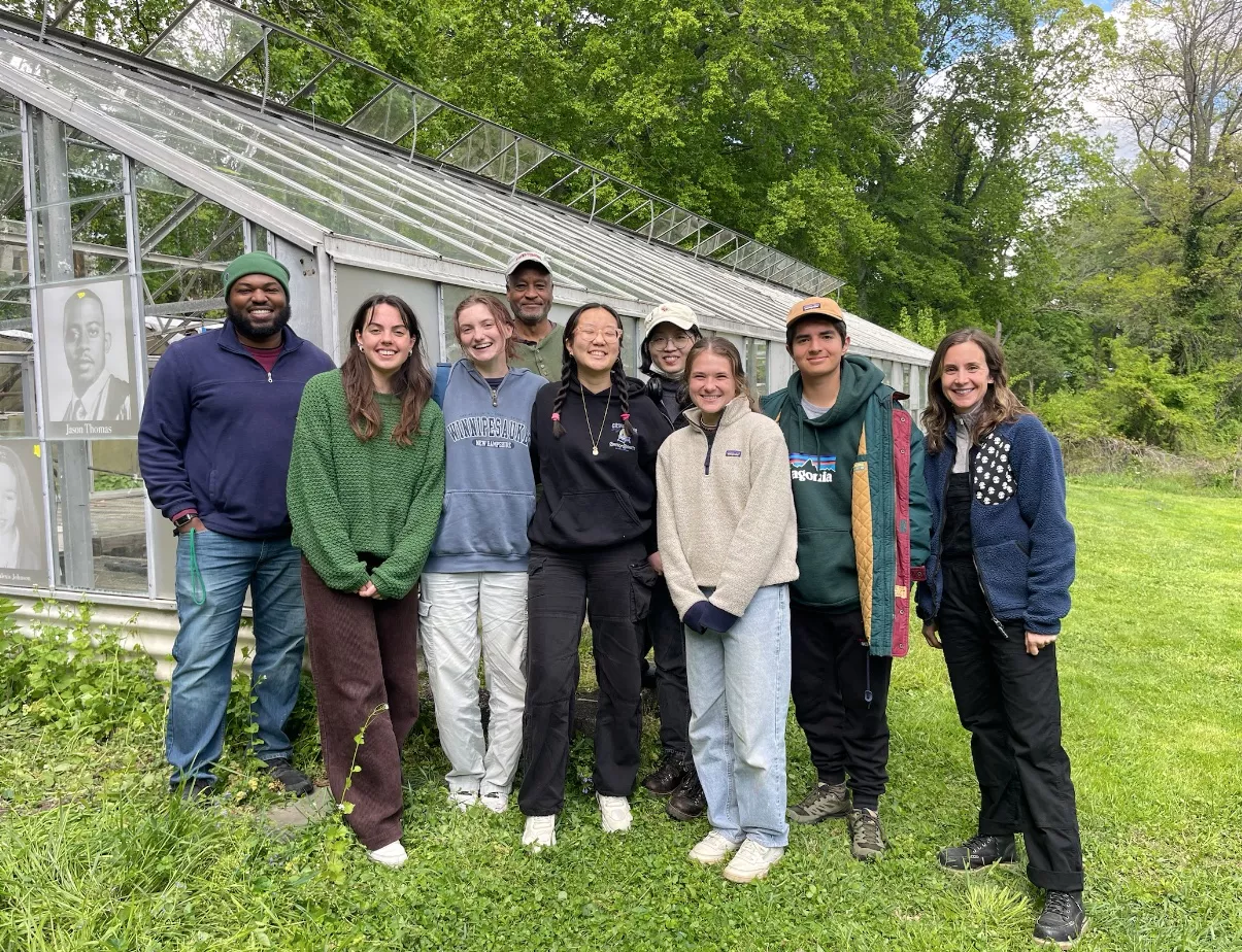 Ron Tarver, Jody Joyner, and students